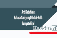 Arti Kata Kane Bahasa Gaul yang Dibolak-Balik Ternyata Viral