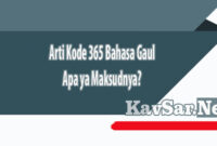 Arti Kode 365 Bahasa Gaul Apa ya Maksudnya