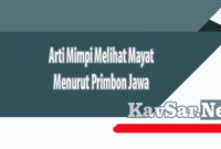 Arti Mimpi Melihat Mayat Menurut Primbon Jawa