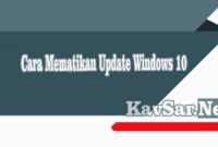 Cara Mematikan Update Windows 10