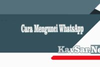 Cara Mengunci WhatsApp