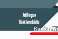 Arti Ferguso Tidak Semudah itu