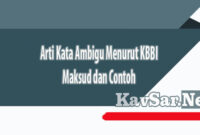 Arti Kata Ambigu Menurut KBBI Maksud dan Contoh