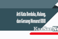 Arti Kata Berduka Malang dan Gersang Menurut KBBI