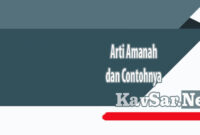 Arti Amanah dan Contohnya