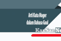 Arti Kata Mager dalam Bahasa Gaul