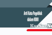 Arti Kata Pagebluk dalam KBBI