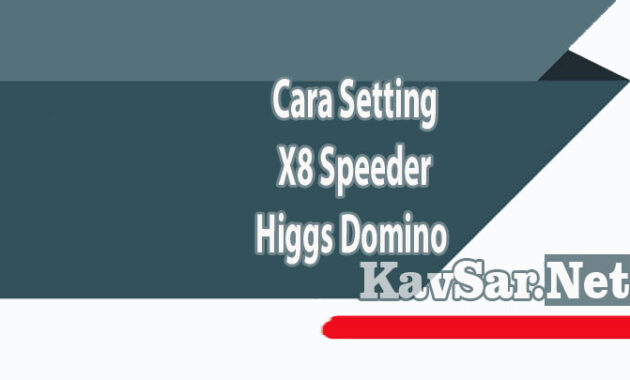 Cara Setting X8 Speeder Higgs Domino