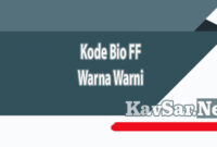 Kode Bio FF Warna Warni