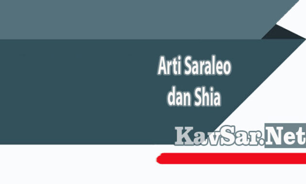 Arti Saraleo dan Shia dalam Bahasa Thailand