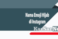 Nama Emoji Hijab di Instagram