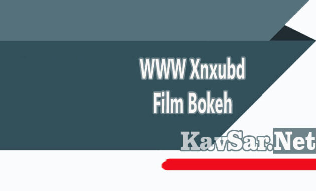 WWW Xnxubd Film Bokeh